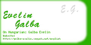 evelin galba business card